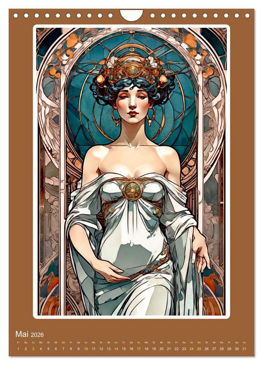 Produktbild: Illustrationskunst der Belle &Eacute;poque (Wandkalender 2026 DIN A4 hoch), CALVENDO Monatskalender
