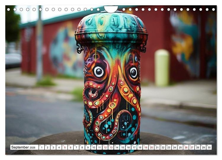 Produktbild: Street Art Graffiti (Wandkalender 2026 DIN A4 quer), CALVENDO Monatskalender
