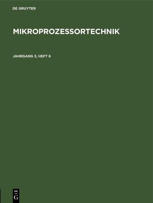 Produktbild: MP. Jahrgang 3, Heft 6