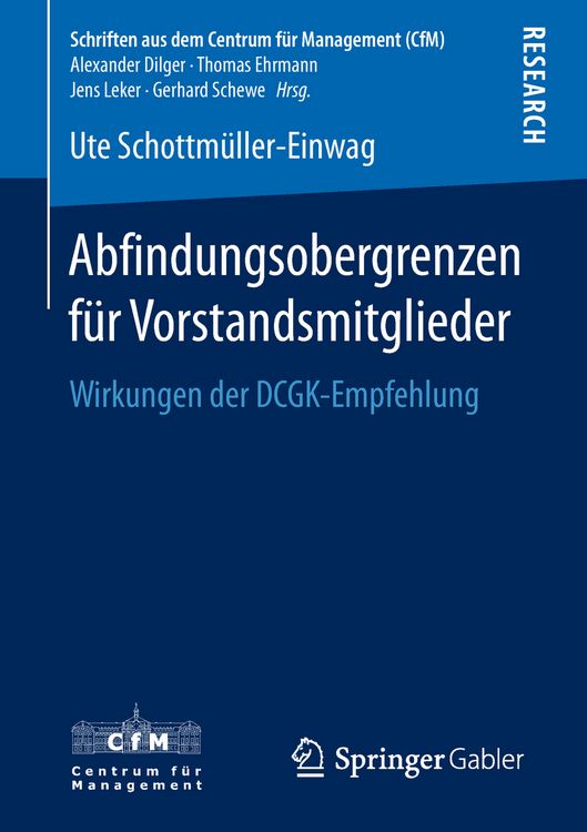 Produktbild: Abfindungsobergrenzen f&uuml;r Vorstandsmitglieder