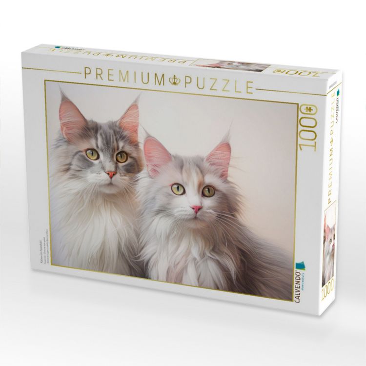 Produktbild: CALVENDO Puzzle Katzen im Pastellstil | 1000 Teile Lege-Gr&ouml;&szlig;e 64x48cm Foto-Puzzle f&uuml;r gl&uuml;ckliche Stunden