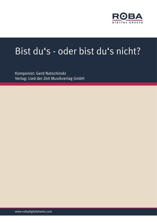 Produktbild: Bist du's- oder bist du's nicht?