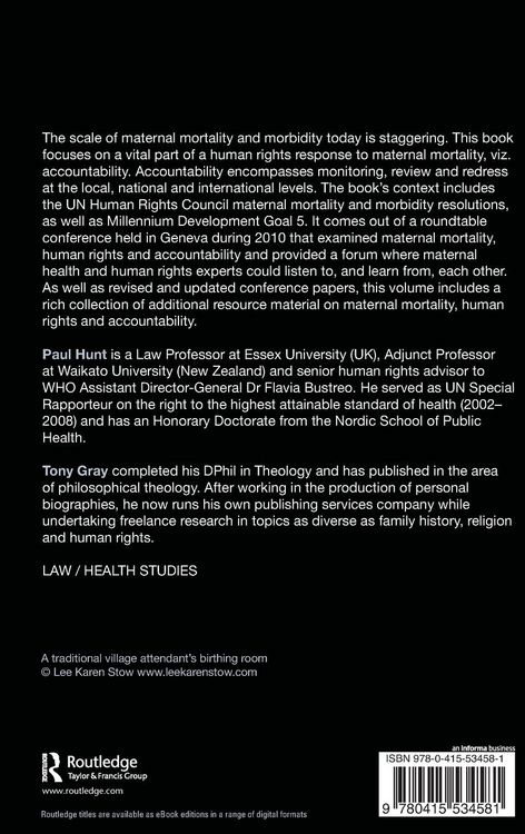 Produktbild: Maternal Mortality, Human Rights and Accountability