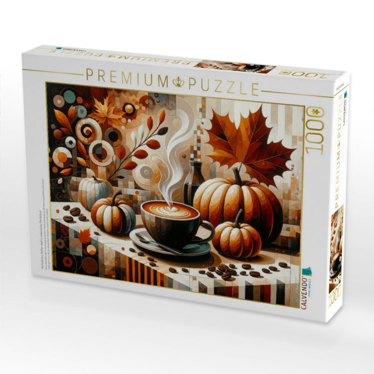 Produktbild: CALVENDO Puzzle Herbstliches Kaffee-Idyll in malerischer Perfektion | 1000 Teile Lege-Gr&ouml;&szlig;e 64x48cm Foto-Puzzle f&uuml;r gl&uuml;ckliche Stunden