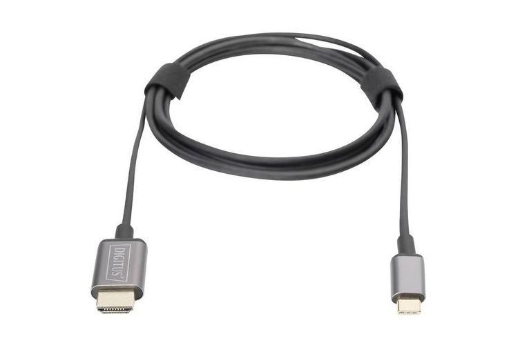 Produktbild: Digitus USB 3.2 Gen 1 (USB 3.0), USB 3.2 Gen 1 (USB 3.0) Adapterkabel [1x USB 3.2 Gen 2 Stecker C (USB 3.1), USB-C&reg; Stecker - 1x HDMI-Stecker]