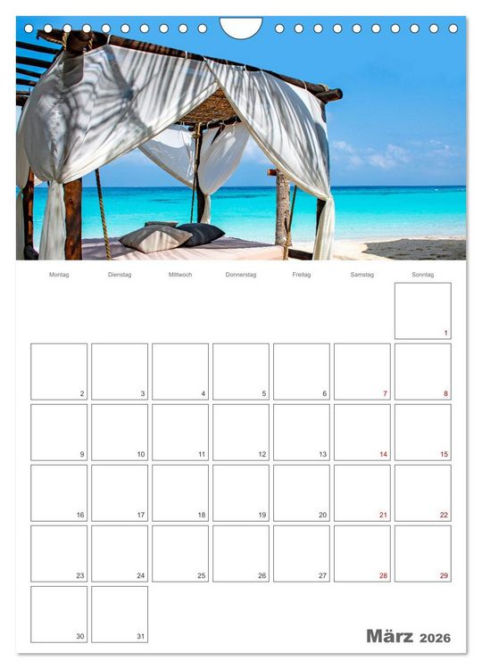 Produktbild: Sansibar - Traumreiseziel (Wandkalender 2026 DIN A4 hoch), CALVENDO Monatskalender