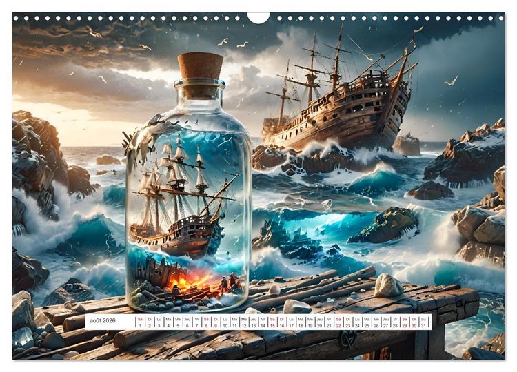 Produktbild: Les voiles et la mer (Calendrier mural 2026 DIN A3 vertical), CALVENDO calendrier mensuel