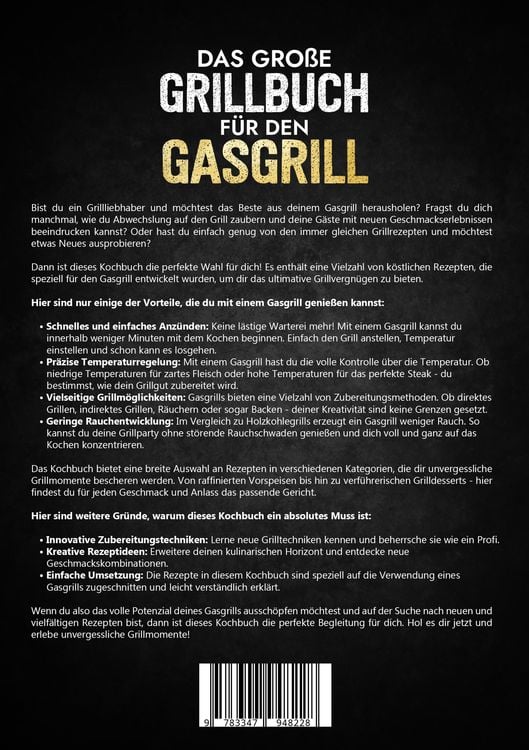 Produktbild: Das gro&szlig;e Grillbuch f&uuml;r den Gasgrill