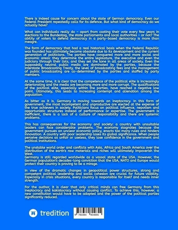 Produktbild: Germany: an ineptocracy and kakistocracy?