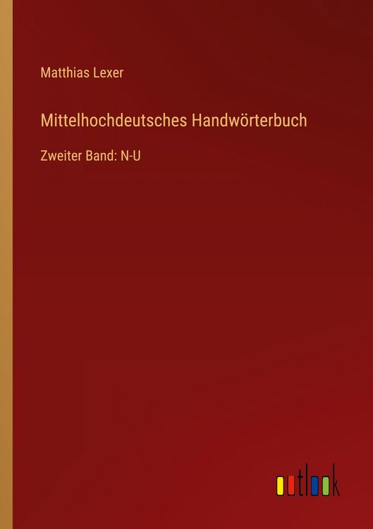 Produktbild: Mittelhochdeutsches Handw&ouml;rterbuch