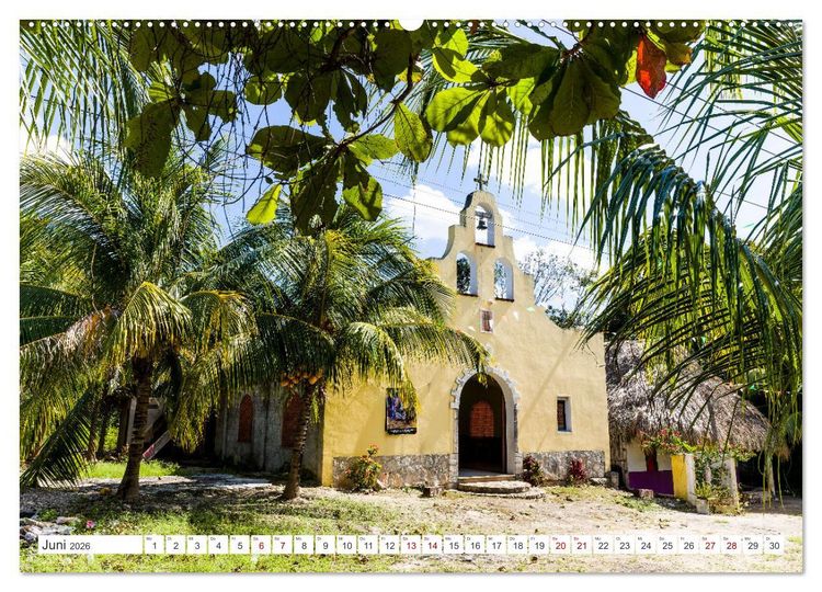 Produktbild: Unterwegs auf Yucatan Mexiko (hochwertiger Premium Wandkalender 2026 DIN A2 quer), Kunstdruck in Hochglanz