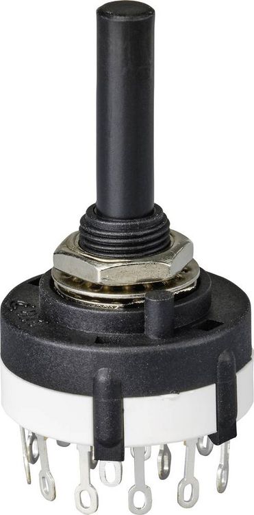 Produktbild: TRU COMPONENTS TC-9415604 SR26A4-4-3-R-29 Drehschalter 250V 150mA 12 x 30&deg; 1St.
