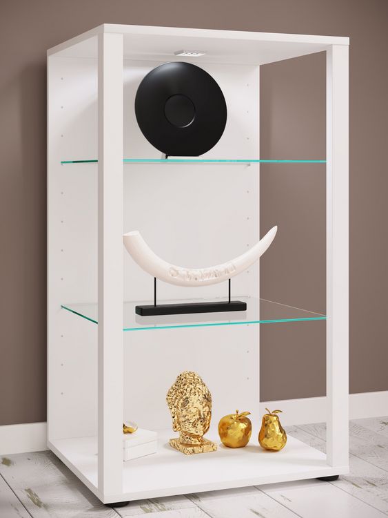 Produktbild: Holz Glas Stand Vitrine Sammelvitrine Glasol XL