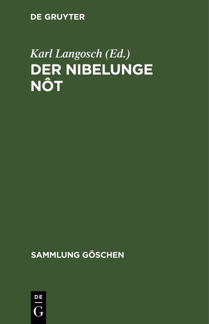 Produktbild: Der Nibelunge N&ocirc;t