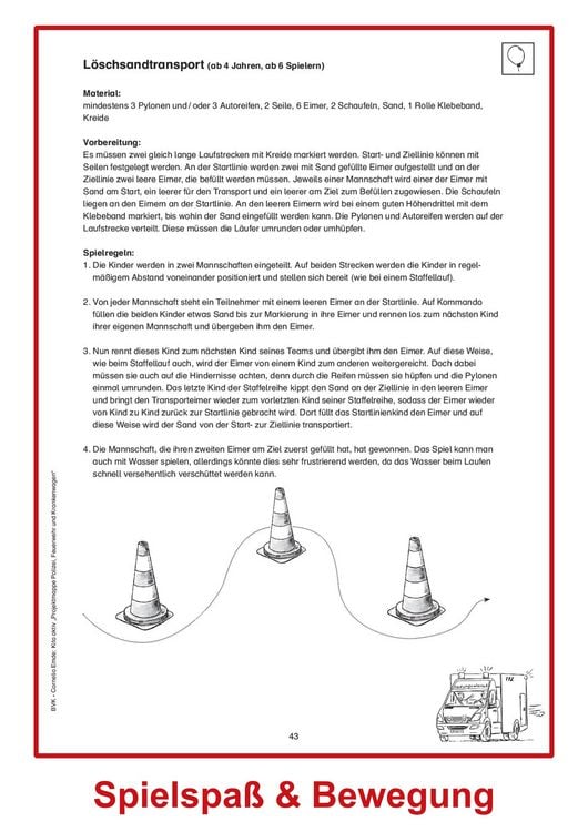 Produktbild: Kita aktiv Projektmappe Polizei, Feuerwehr und Krankenwagen