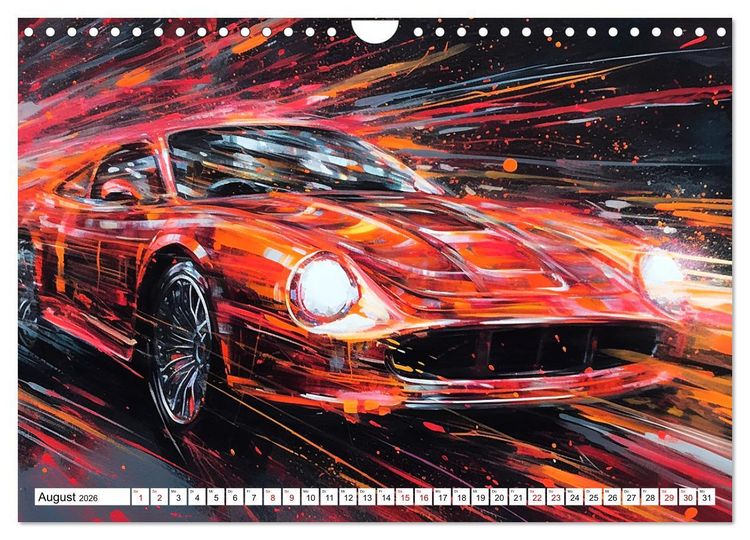 Produktbild: Neon Speed (Wandkalender 2026 DIN A4 quer), CALVENDO Monatskalender