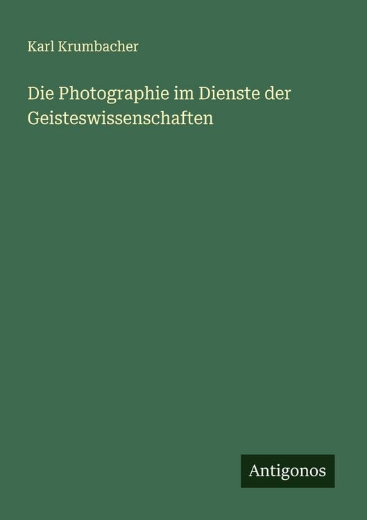 Produktbild: Die Photographie im Dienste der Geisteswissenschaften