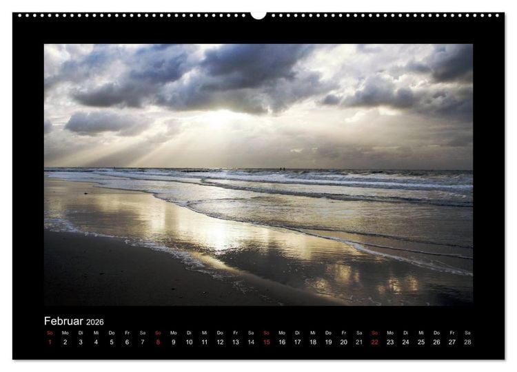 Produktbild: An der Nordsee (hochwertiger Premium Wandkalender 2026 DIN A2 quer), Kunstdruck in Hochglanz