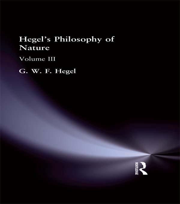 Produktbild: Hegel's Philosophy of Nature