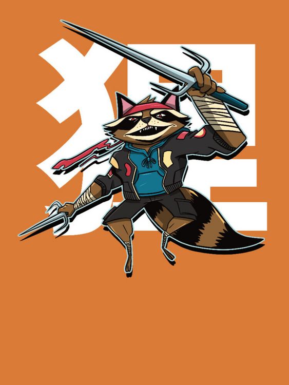 Produktbild: CALVENDO Puzzle Waschb&auml;r Samurai | 1000 Teile Lege-Gr&ouml;&szlig;e 64x48cm Foto-Puzzle f&uuml;r gl&uuml;ckliche Stunden