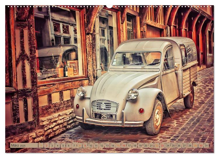 Produktbild: Die Legende - die Ente, Citro&euml;n 2CV (Wandkalender 2025 DIN A2 quer), CALVENDO Monatskalender