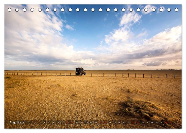 Produktbild: Mit dem 4x4 durch Europa (Tischkalender 2026 DIN A5 quer), CALVENDO Monatskalender