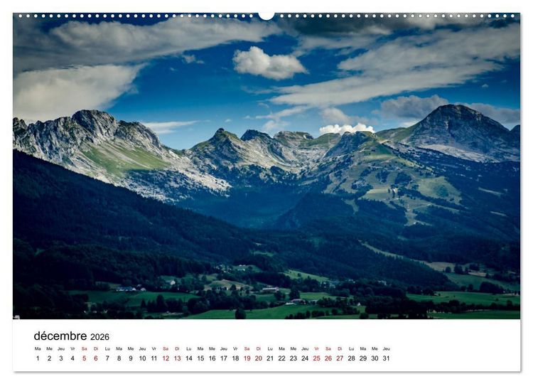 Produktbild: Les chemins du Vercors (Calendrier mural 2026 DIN A2 vertical) calendrier de bureau