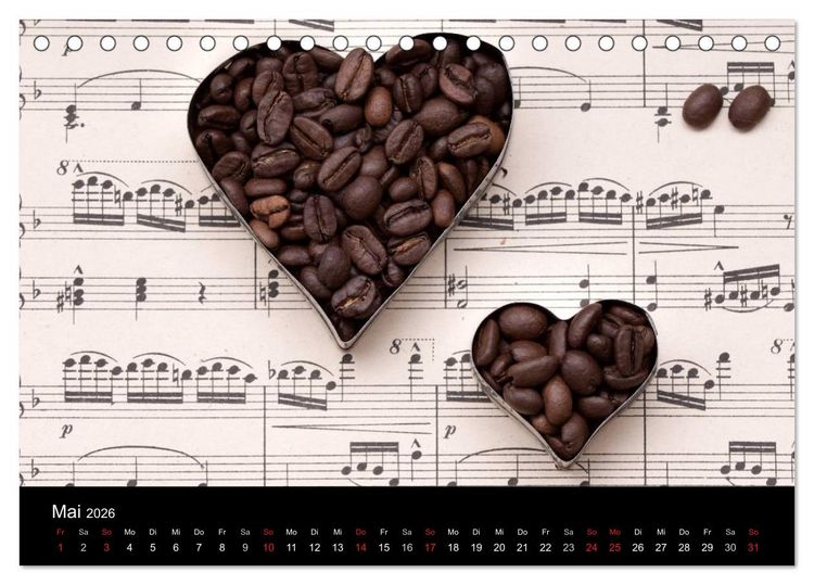 Produktbild: Kaffee & Schokolade (Tischkalender 2026 DIN A5 quer), CALVENDO Monatskalender