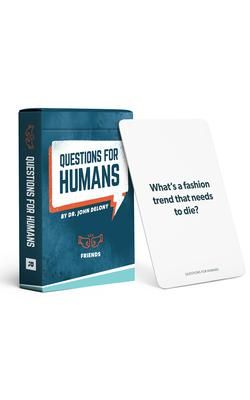 Produktbild: Questions for Humans: Friends - 52 Conversation Starters to Spark Fun Talks, Deepen Connection, and Build Real Friendships