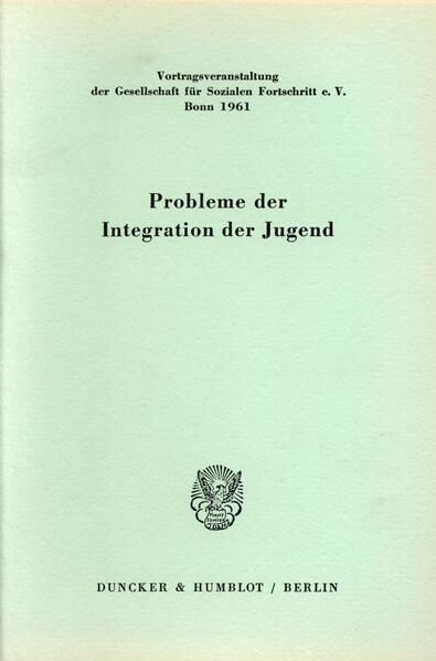 Produktbild: Probleme der Integration der Jugend.