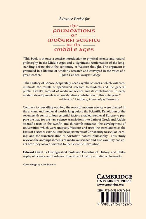 Produktbild: The Foundations of Modern Science in the Middle Ages