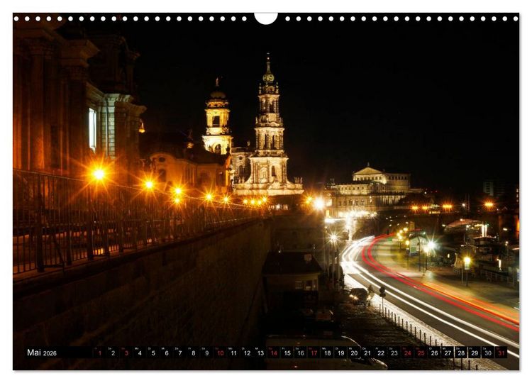 Produktbild: Elbflorenzansichten (Wandkalender 2026 DIN A3 quer), CALVENDO Monatskalender
