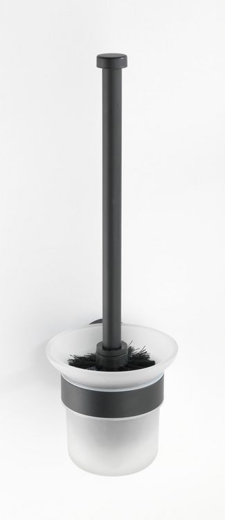 Produktbild: WC-Garnitur Mod. Bosio offen Edelstahl Black matt, rostfrei