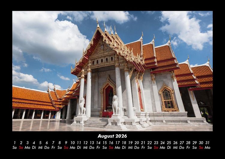 Produktbild: Tempel 2026 Fotokalender DIN A3
