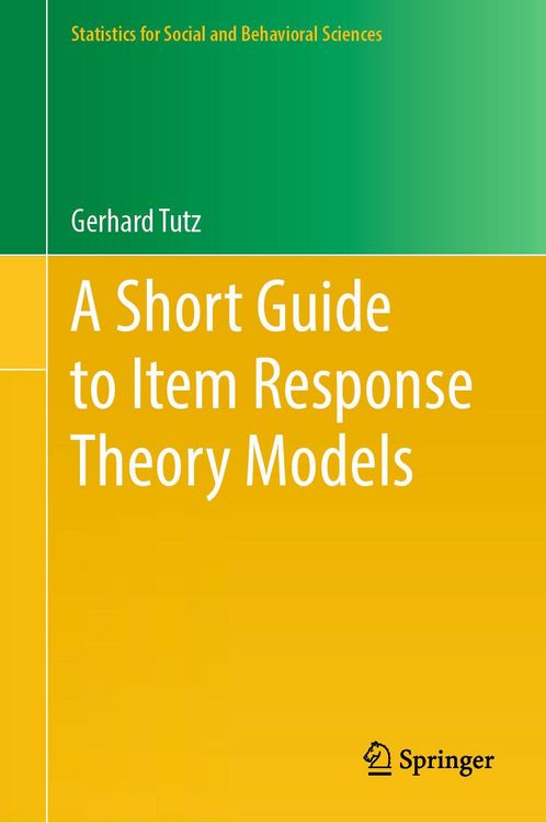 Produktbild: A Short Guide to Item Response Theory Models