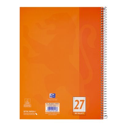 Produktbild: OXFORD Collegeblock A4+ 80 Blatt, liniert mit Rand links und rechts, 90 g/m&sup2;, 4fach gelocht