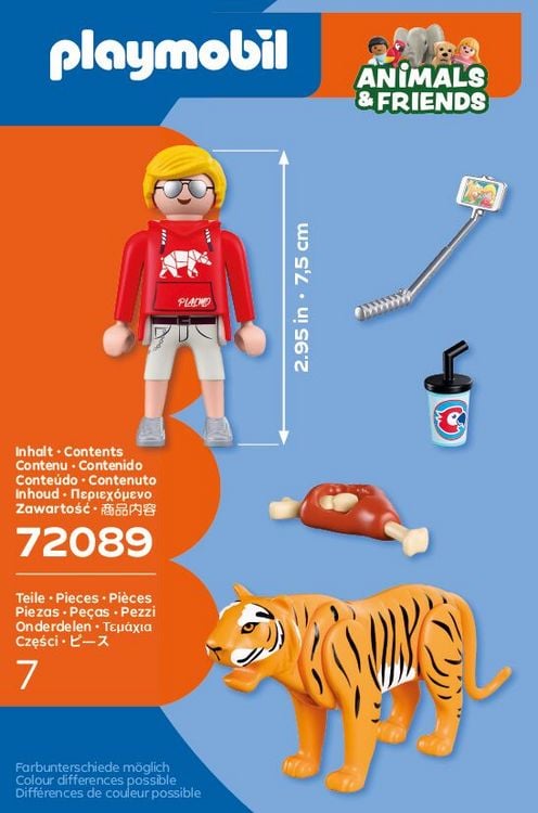 Produktbild: PLAYMOBIL 72089 Zoo: Tiger und Besucher