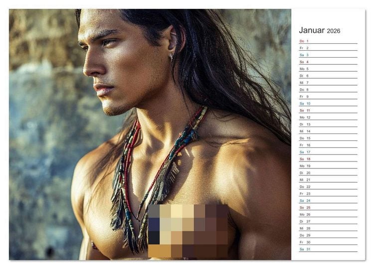 Produktbild: Im Bann des Kriegers (Wandkalender 2026 DIN A2 quer), CALVENDO Monatskalender
