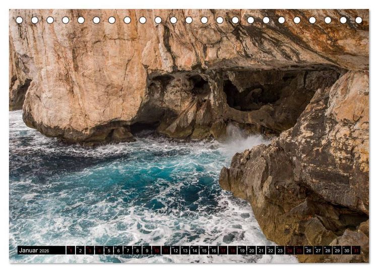 Produktbild: Wildes Sardinien 2026 (Tischkalender 2026 DIN A5 quer), CALVENDO Monatskalender