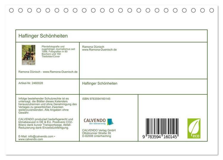 Produktbild: Haflinger Sch&ouml;nheiten (Tischkalender 2027 DIN A5 quer), CALVENDO Monatskalender