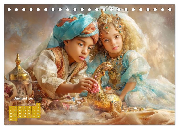 Produktbild: Der Zauber des Orients - Poetische Fantasiewerke (Tischkalender 2027 DIN A5 quer), CALVENDO Monatskalender