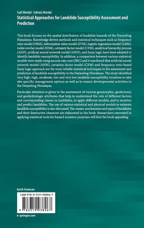 Produktbild: Statistical Approaches for Landslide Susceptibility Assessment and Prediction