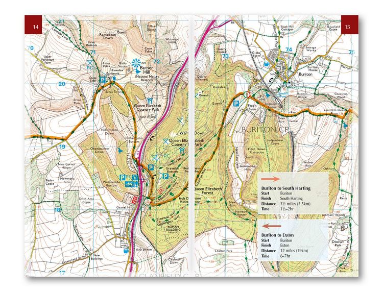 Produktbild: The South Downs Way Map Booklet