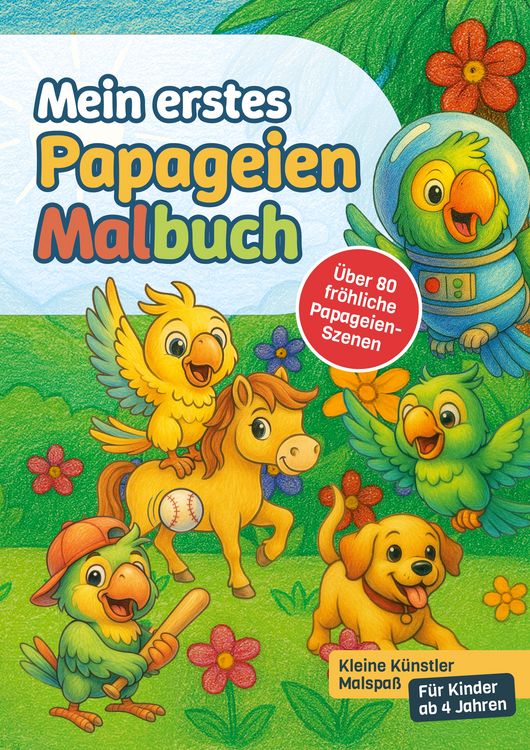 Produktbild: Mein erstes Papageien-Malbuch