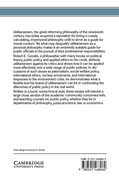 Produktbild: Utilitarianism as a Public Philosophy