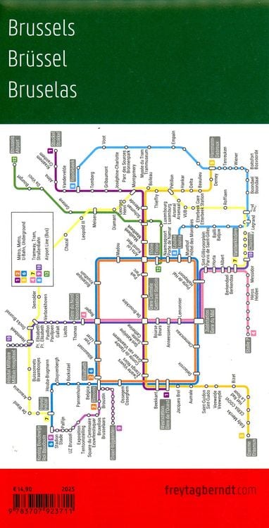 Produktbild: freytag & berndt Stadtplan Bruxelles / Br&uuml;ssel 1:18.000