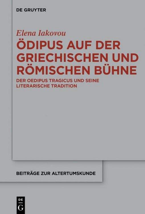 Produktbild: &Ouml;dipus auf der griechischen und r&ouml;mischen B&uuml;hne