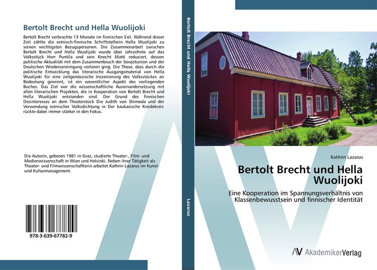 Produktbild: Bertolt Brecht und Hella Wuolijoki