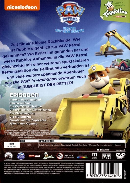 Produktbild: Paw Patrol - Rubble ist der Retter!