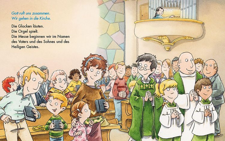 Produktbild: Komm mit in die Kirche (Pappbilderbuch)